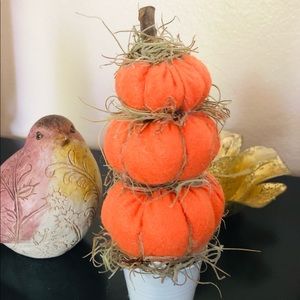 Fabric felt stuffed pumpkins decor